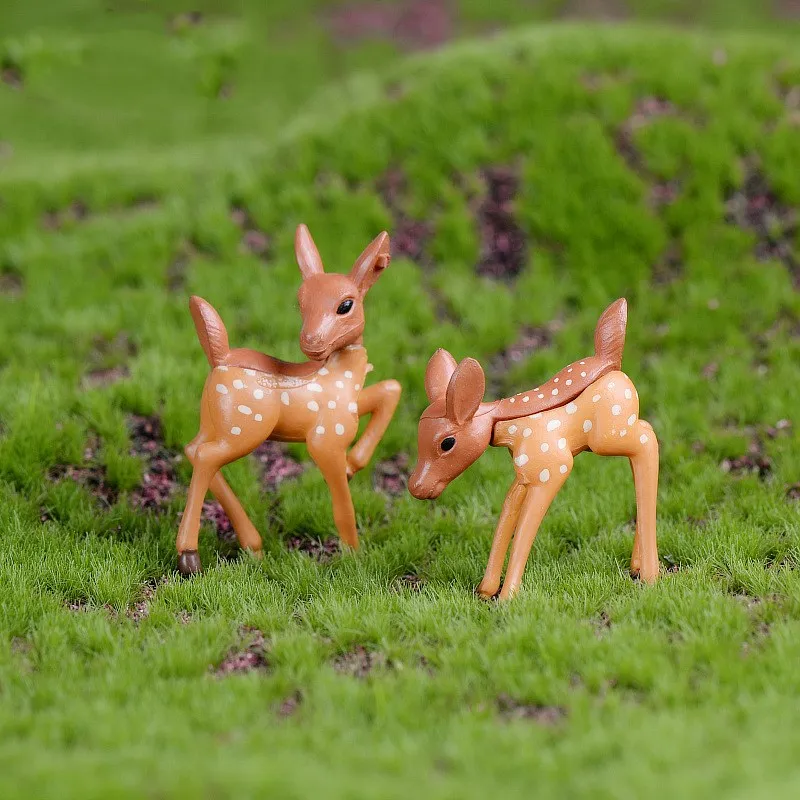 Моделирующие Животные Олень парные куклы Мультяшные Аниме фигурки DIY ремесла