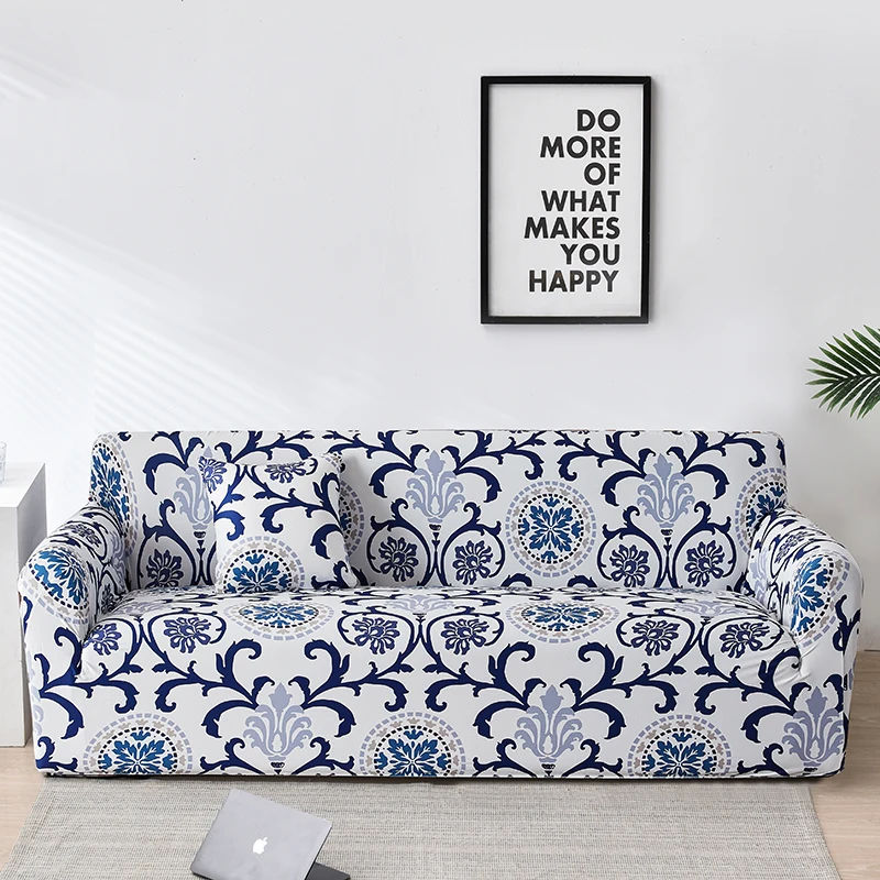 

Floral Printed Slipcovers Stretch Plaid Sofa Covers for Living Room Elastic Sofa Cover Sofa Sofa Cover Bedspread on