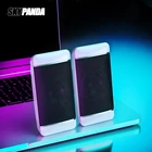 2 шт. USB + AUX компьютерные колонки 5 Вт 1,3 м проводной ПК маленький динамик для ноутбука Настольный телефон Аудио мультимедийный громкоговоритель