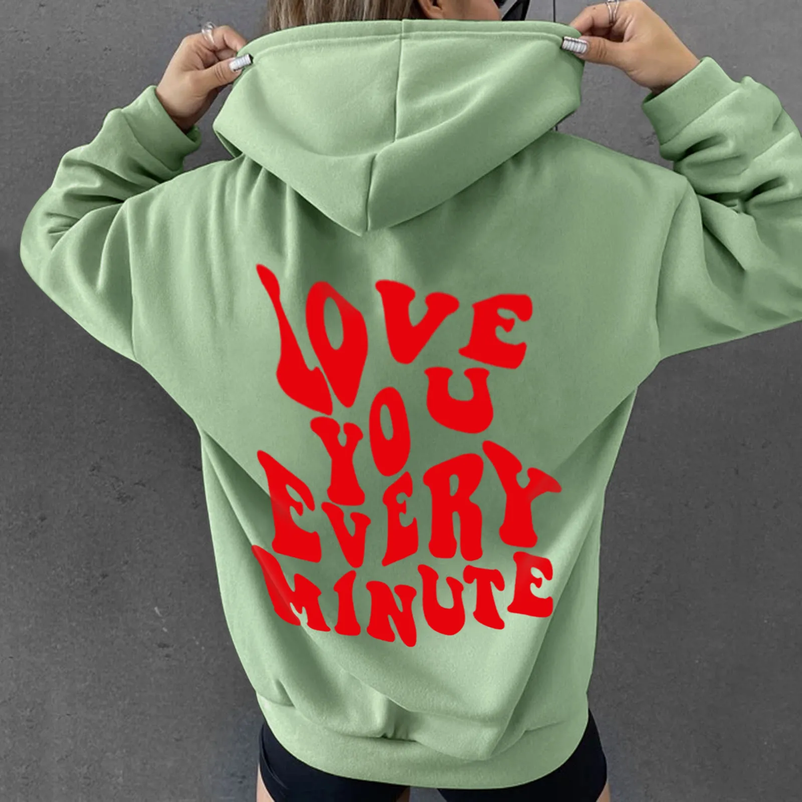 Новое поступление забавная хлопковая толстовка с рисунком Love Yourself модная