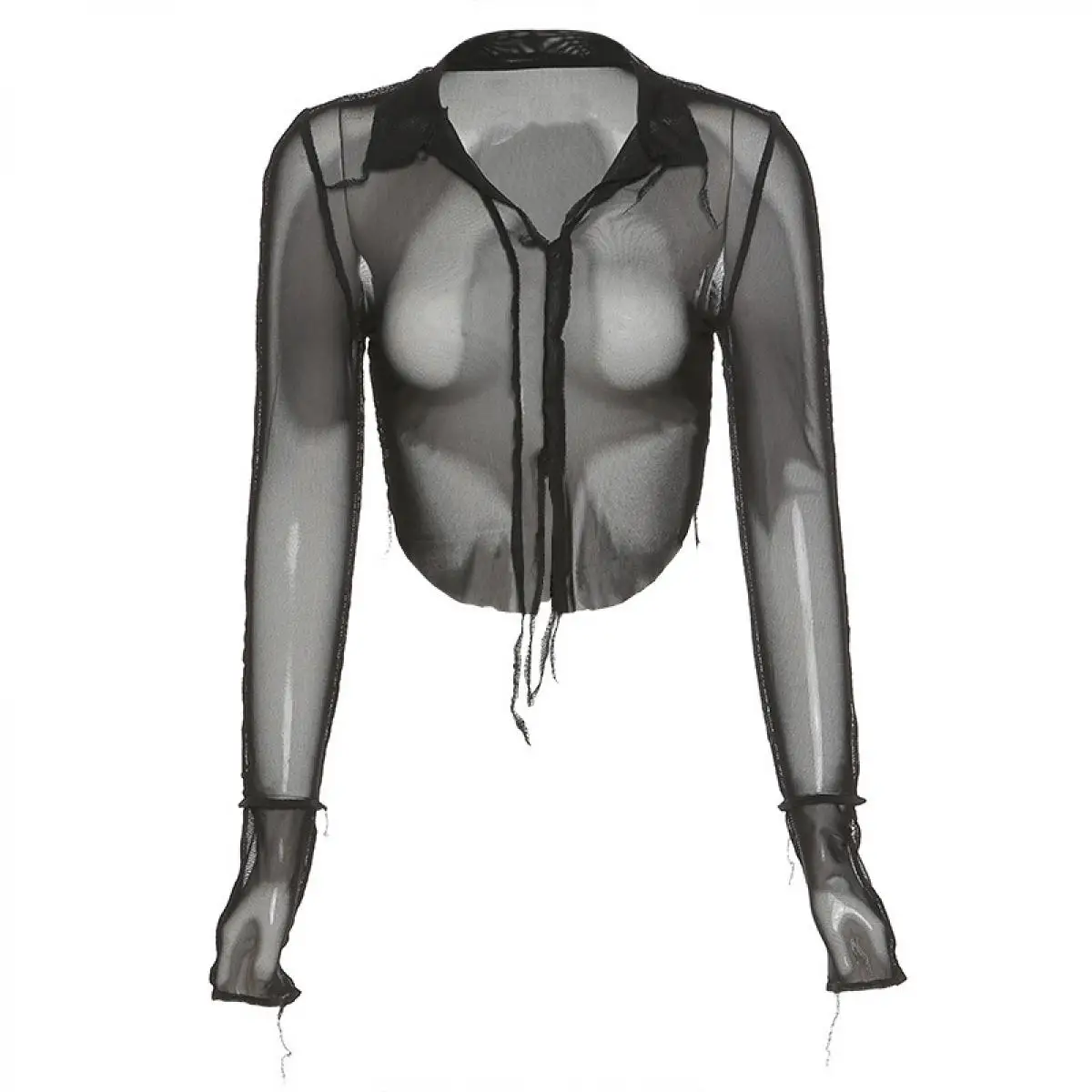 2021 женская модная сексуальная Сетчатая футболка с длинным рукавом полосатые