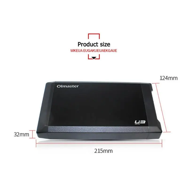 OImaster EB-330U3 3,5 дюймов USB3.0 для SATA высокоскоростной SDD HDD корпус внешний жесткий диск корпус hdd коробка