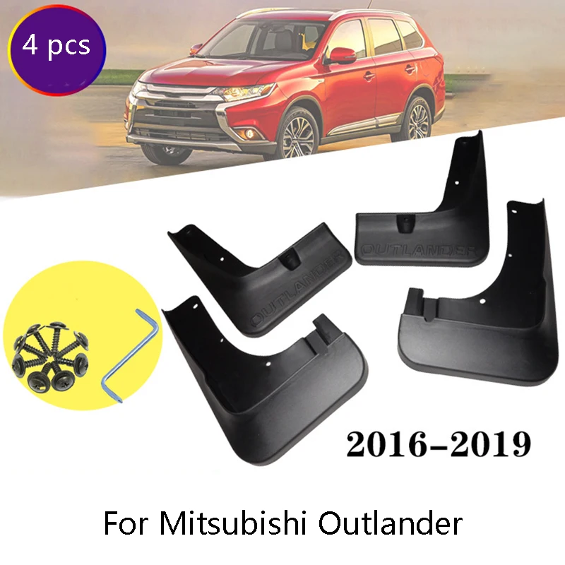 Набор из 4 автомобильных передних и задних брызговиков крыло для Mitsubishi Outlander 2007 2019