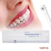 100pcsbox disposable dental intraoral camera sheath covers sleeves dentist tools