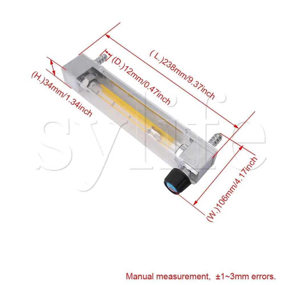 LZB-10 16-160L/h Прозрачный Пластиковый Трубчатый расходомер для воды жидкости