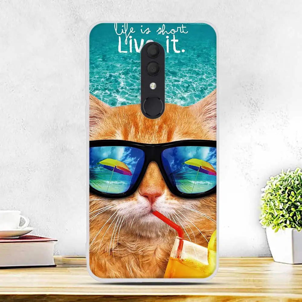 Чехол для Alcatel 3 2019 5053Y 5053D 5053 K чехол силиконовый мягкий ТПУ корпуса Alcatel3 3L