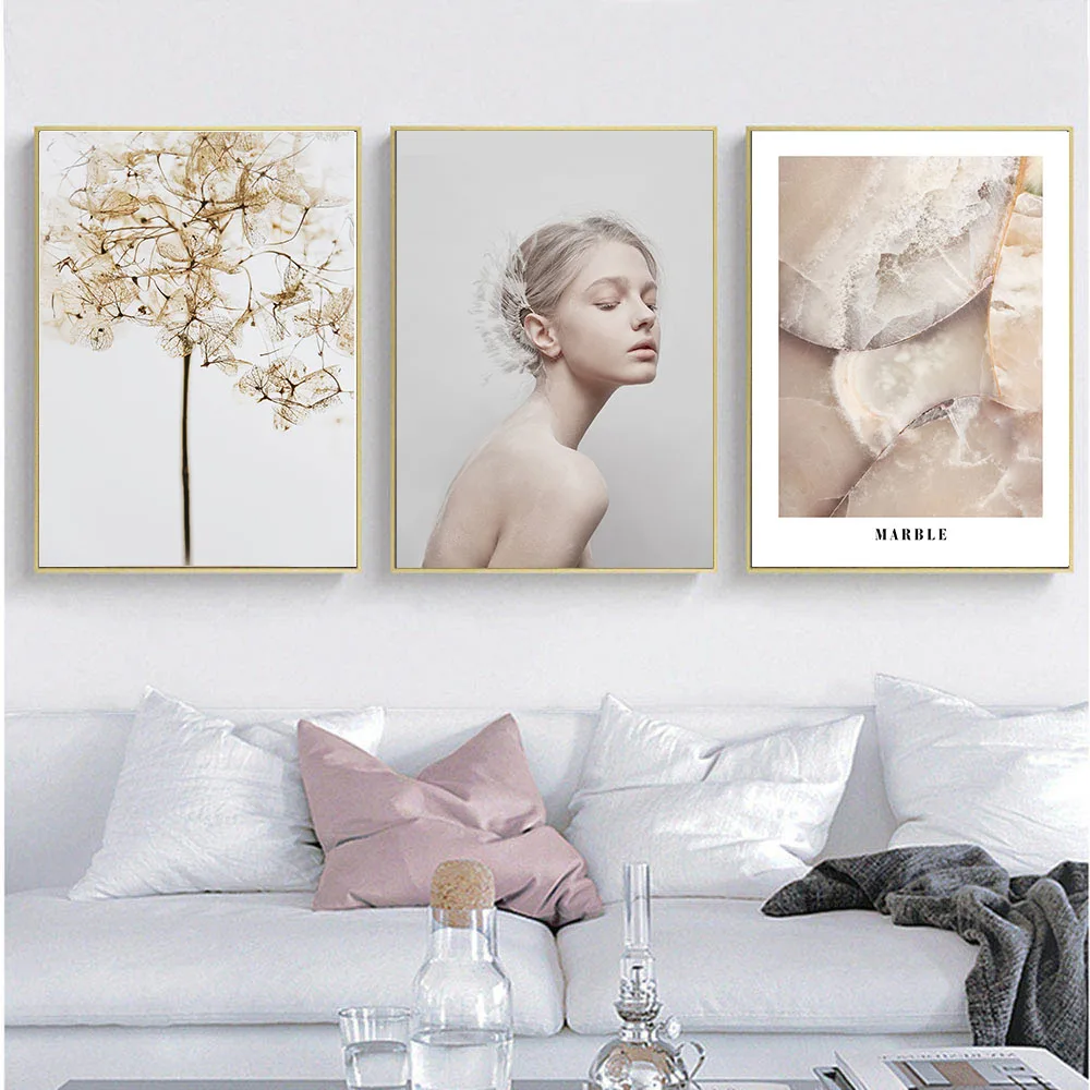 Скандинавский настенный художественный холст постер минималистичный принт