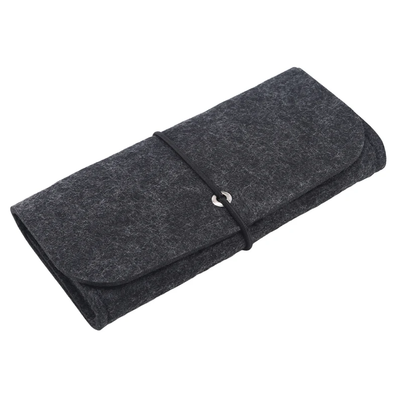 Mini Data Cable Mouse Charger Storage Bag Key Coin Package Felt Earphone SD Card Power Bank Home Organizer |