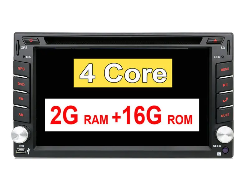 4 CORE 2G 16G 2 din android 9,0 Автомобильная магнитола стерео для универсальной 2din Автомагнитола автомобиля dvd gps навигация рулевое колесо Wifi карта - Цвет: 4 CORE 2G 16G