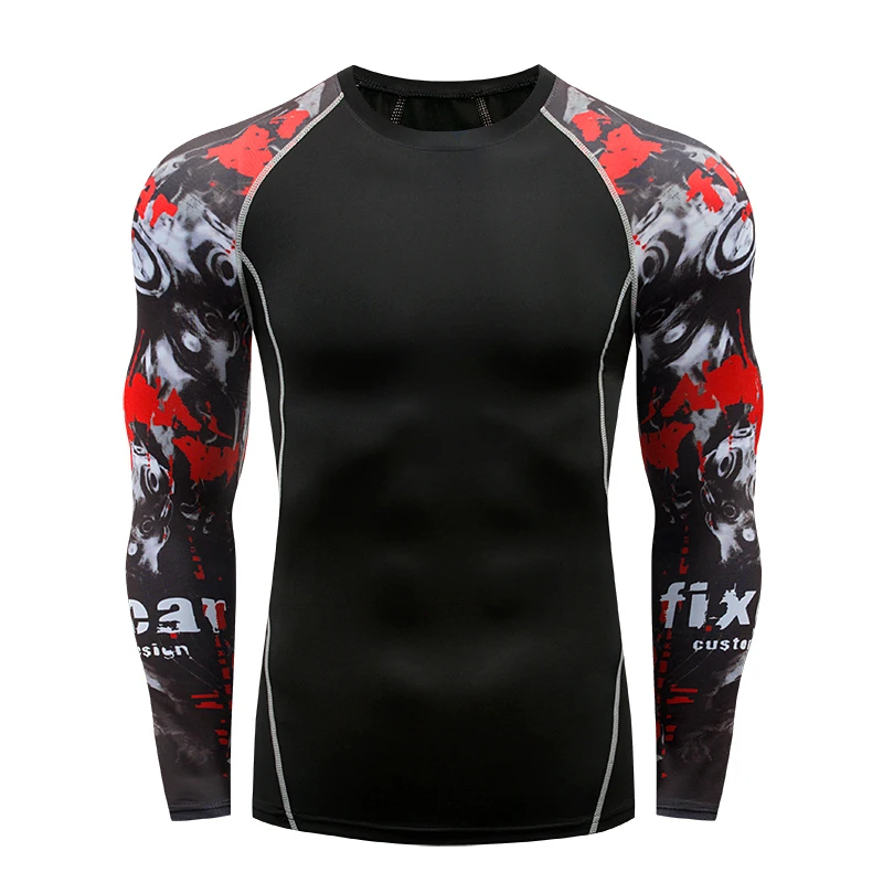 Новинка 2019 мужской свитер с длинным рукавом и рубашка для бега Мужская