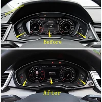 center console dashboard instrument cover trim fit for audi q5 2017 2022 auto interior accessories matte carbon fiber look