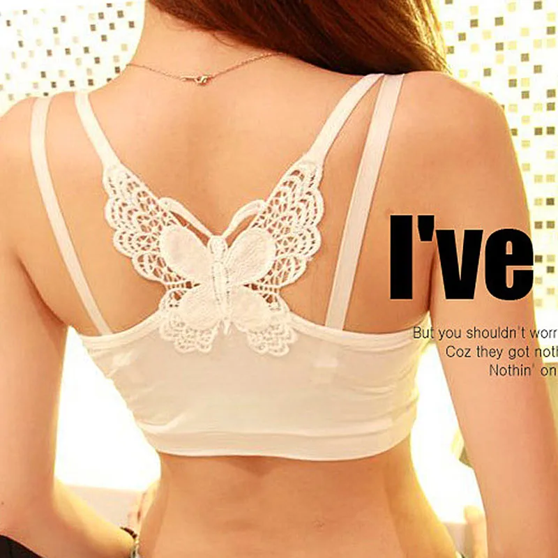 Новое привлекательное нижнее белье с милой бабочкой женский бюстгальтер черного