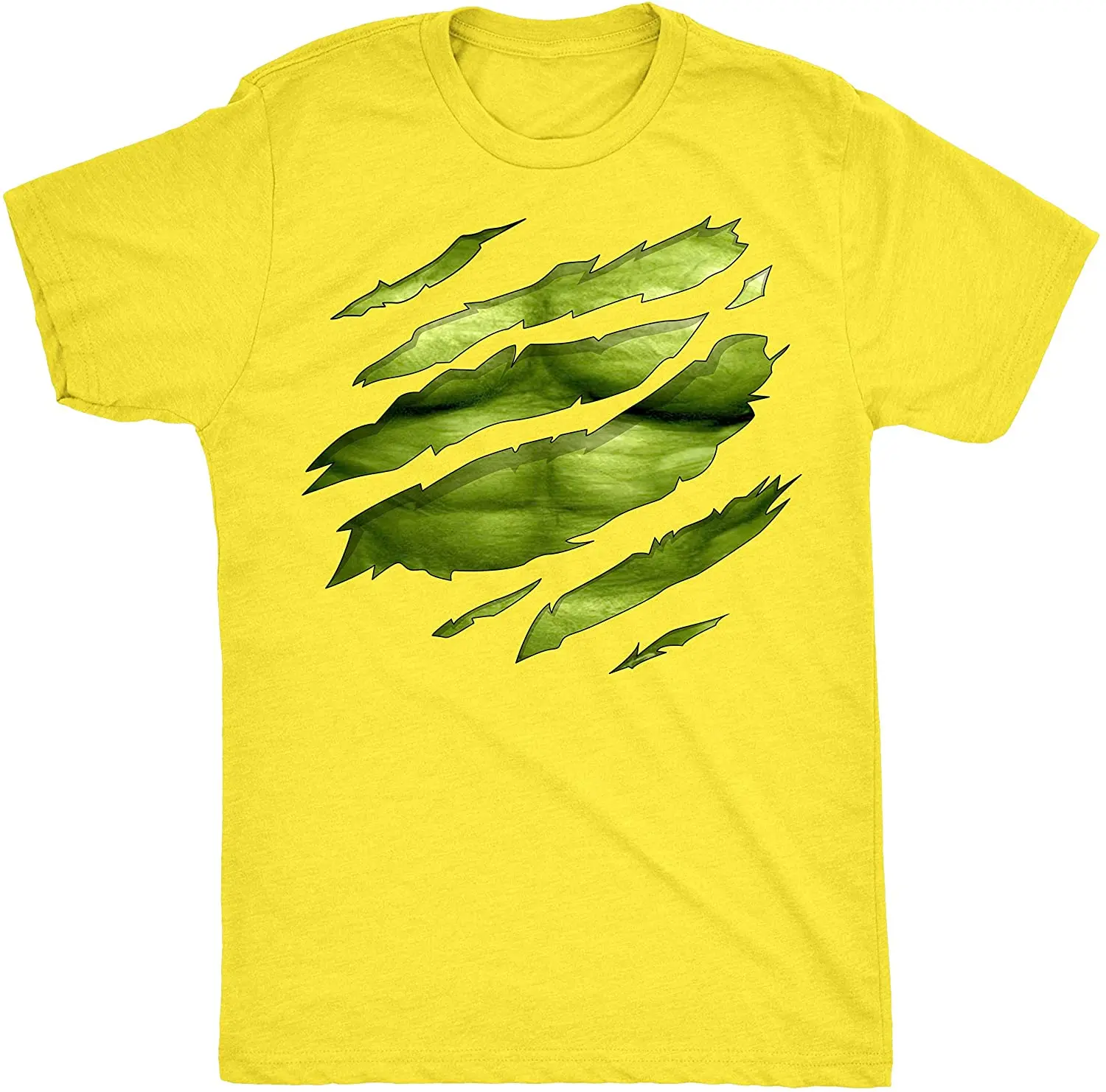 

The Big Green Man Chest under torn Unisex T Shirt New Arrivals Harajuku Tee Summer 2020 Cotton Breathable Short Sleeve Tshirt