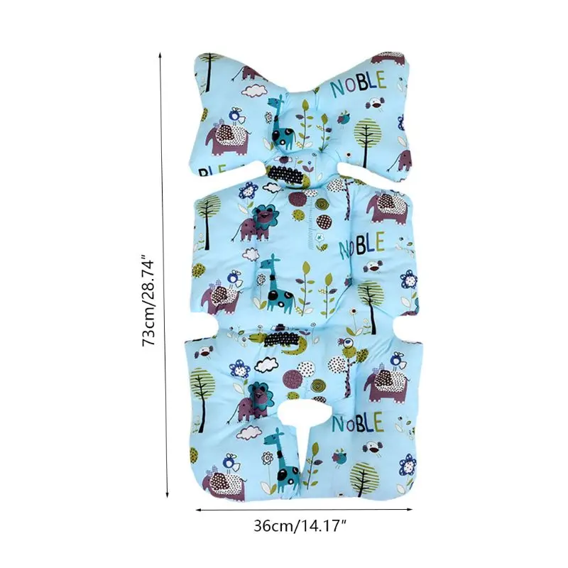 

Newborn Baby Kid Soft Car Seat Stroller Cushion Pad Mat Head Body Support Pillow G2AE