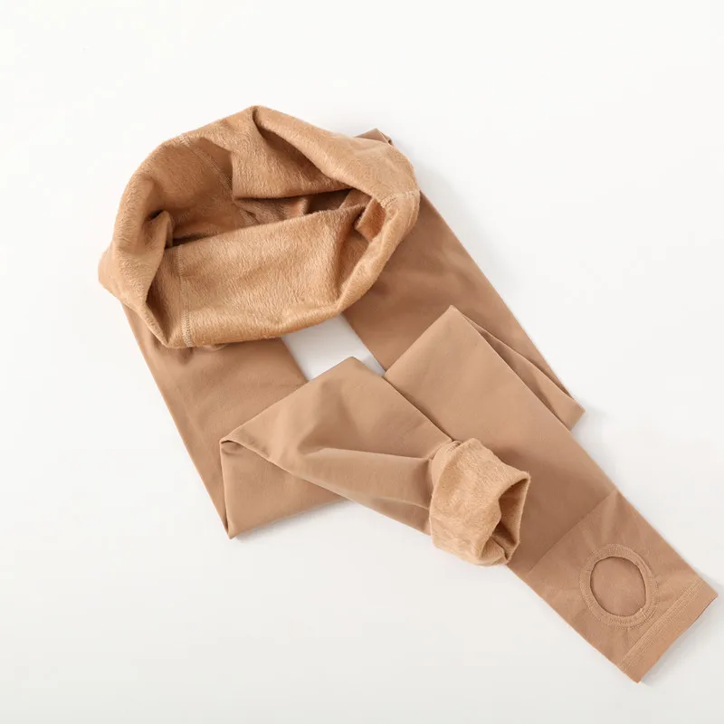 Winter Thick Keep Warm Pantyhose for Women Casual Super Elastic Tights with Velvet Leisure Wear Slim Pantyhose Stockings