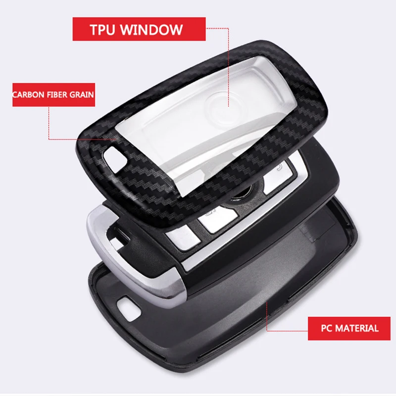 Чехол для автомобильного ключа защитный чехол из углеродного волокна BMW F10 F20 F30 Z4