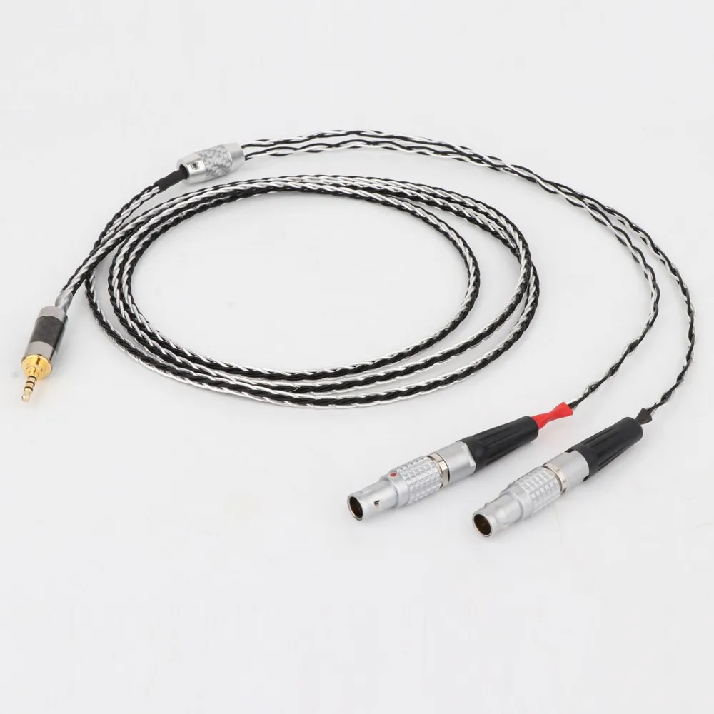 

Preffair HIFI 8 Cores 7N OCC Silver Plated Headphones Replacement Cable Upgrade Cable for Focal Utopia ELEAR Headphones