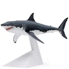 Большая белая акула оригами искусство Складная Мини 3D бумажная модель бумажные поделки морские животные DIY дети взрослые ручная работа игрушки QD-224