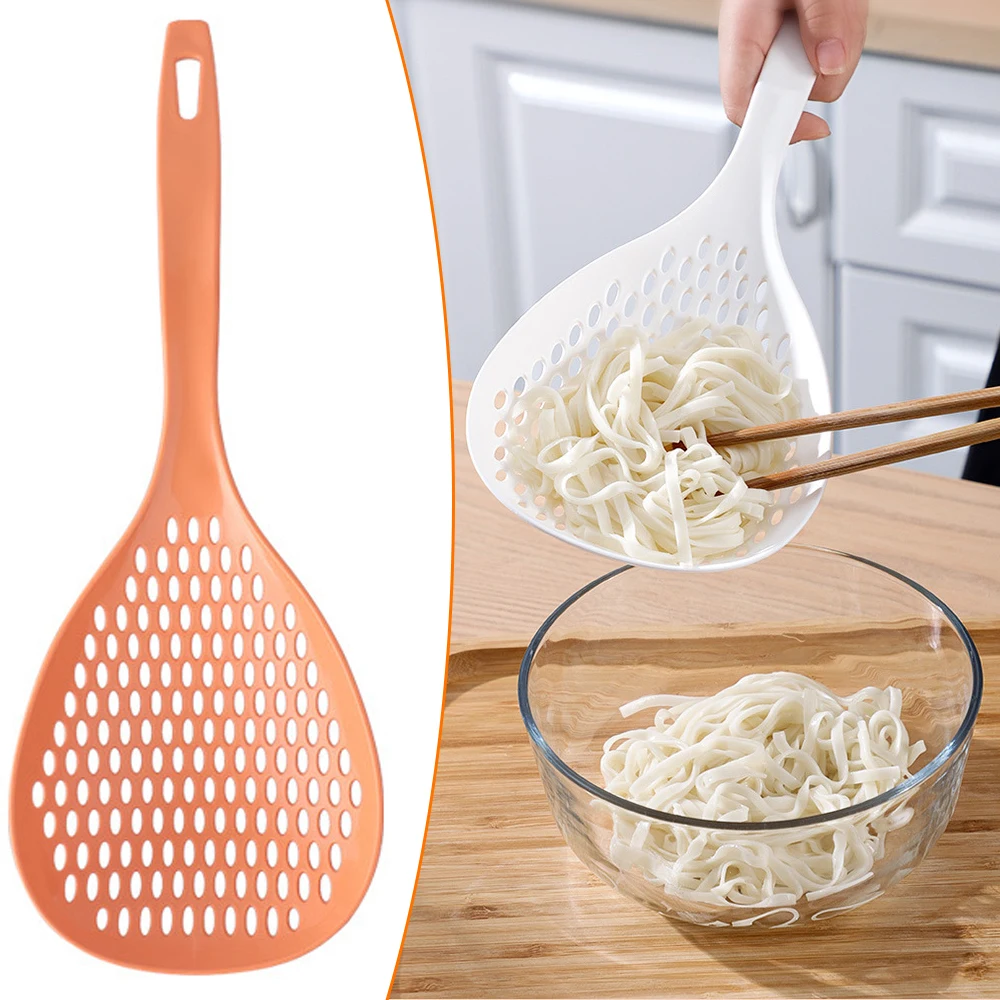 

Large Colander Soup Filter Household Dumplings Noodles Strainer Spoon Drain Cooking Shovels Food Strainer Kitchen Gadgets