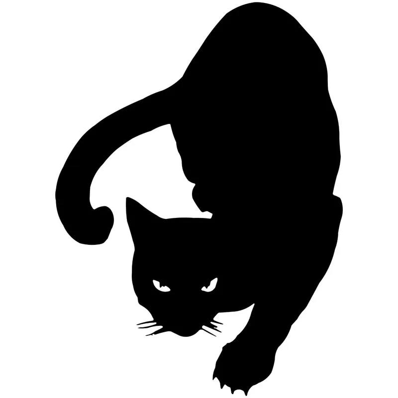 

Interesting Alert Cat Car Styling Decal Vinyl KK Car Waterproof Exterior Window Cover Scratches Waterproof PVC 15cmx11cm