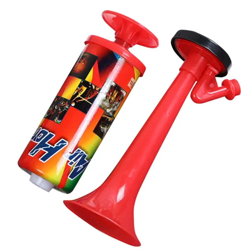 

Hand Push Air Blower Cheerleading Horn Sport Meeting Cheer Club Trumpet Kids Toy 87HF