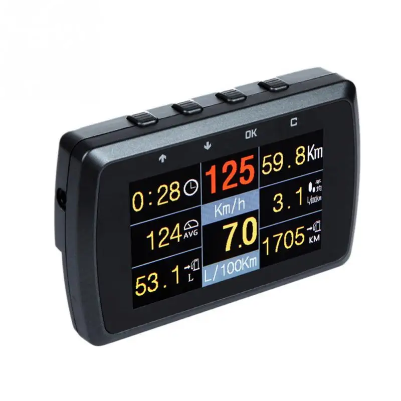 HUD Автомобильная головка вверх дисплей скорость проектор охранная сигнализация