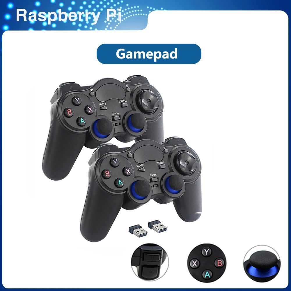 

ITINIT R75 2,4G Беспроводной Gamestick Raspberry геймпад игровой пульт дистанционного управления Джойстик для Raspberry Pi 4/PC/Android/ТВ коробка Retroflag