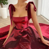 uzn hot sale dark red short taffeta prom dress elegant a line tea length evening dress plus size party dress with pockets