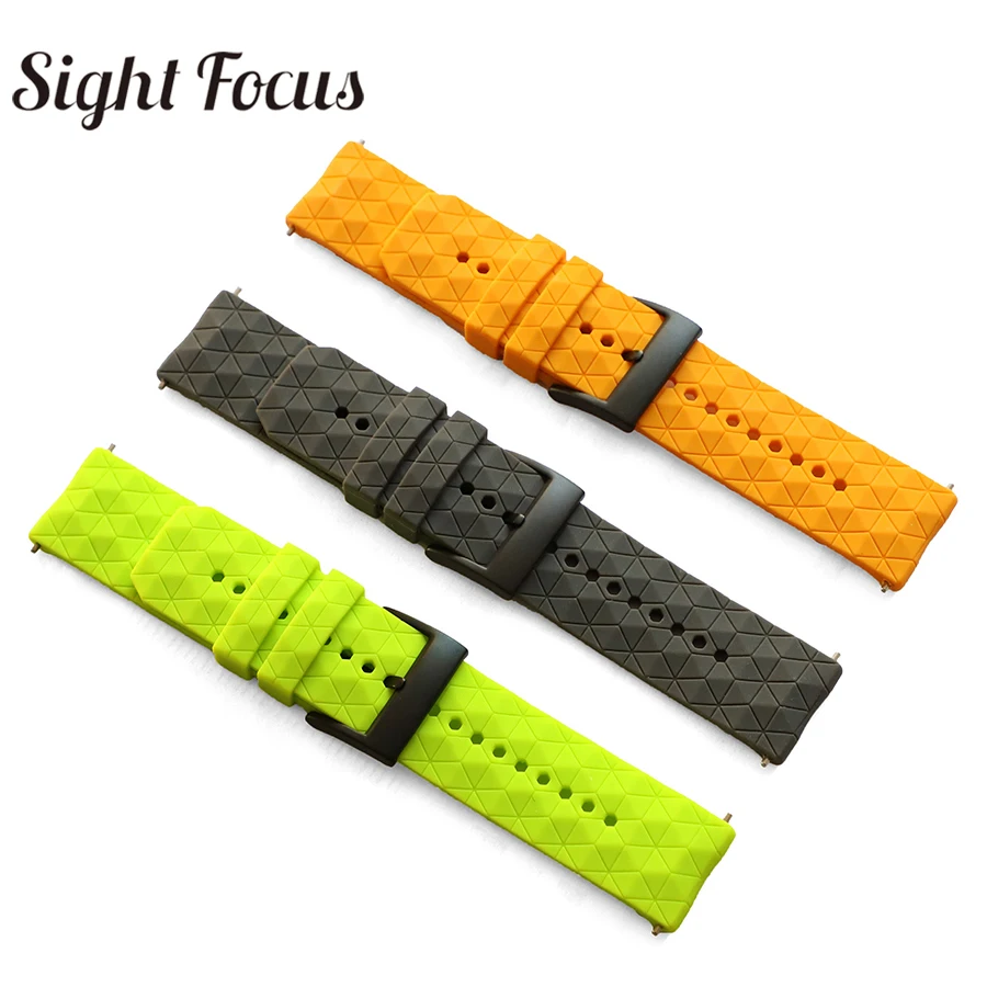 

3d Pattern 24mm Silicone Rubber Watch Strap For Suunto 9 / Baro Compatible Suunto 7 Watchband Spartan Watch Band Traverse Strap