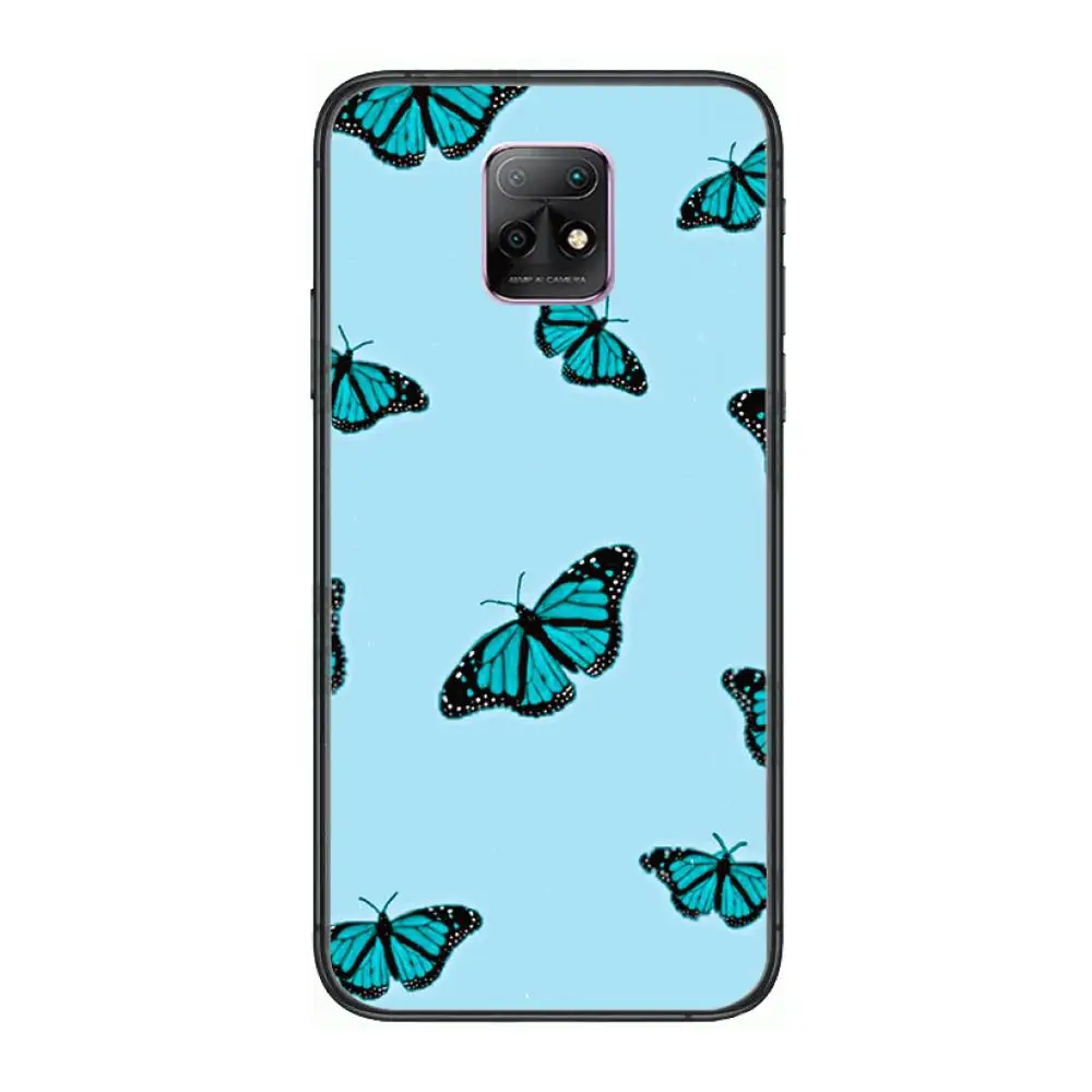 

Sky & Butterfly Pattern Phone Case For XiaoMi Redmi 10X 9 8 7 6 5 A Pro S2 K20 T 5G Y1 Anime Black Cover Silicone Back Pretty