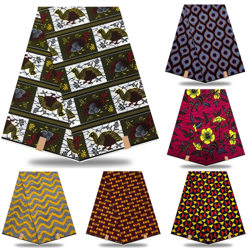 Новинка 2021 африканская ткань из натурального воска Анкары нигерийская с принтом