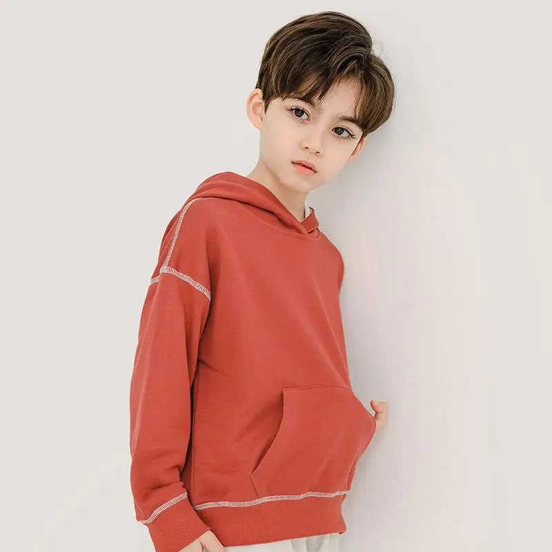 

New Spring Hoodies For 3 - 14 Years Boys Long Sleeve Letter Print Pullovers With Pockets Kids Children Casual Sweatshirt 2021