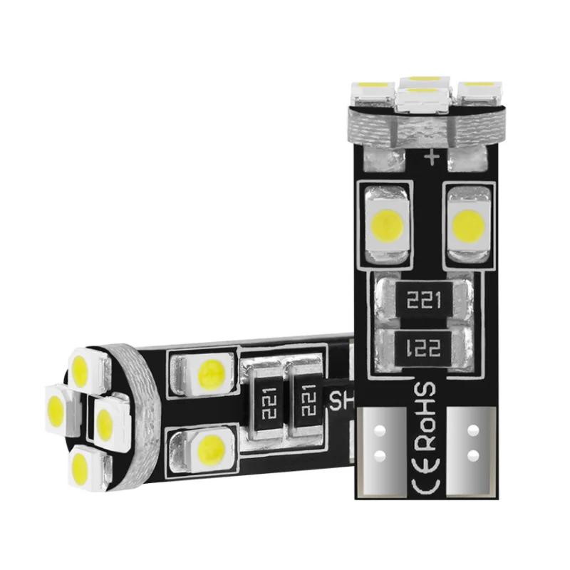 

2 шт., Автомобильные светодиодные лампы для чтения T10 1210 3528 8smd