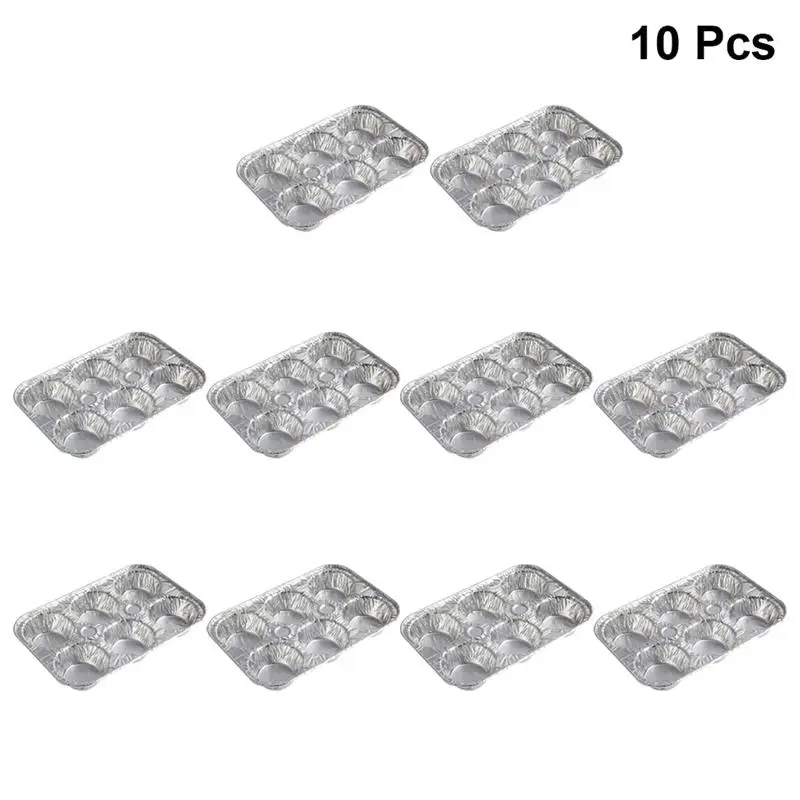 10 шт. антипригарная пульсация из алюминиевого сплава Форма для яиц в форме цветка
