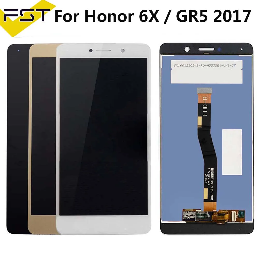 Для Huawei Honor 6X ЖК GR5 2017 дисплей BLN L24 AL10 L21 с рамкой сенсорный экран дигитайзер для
