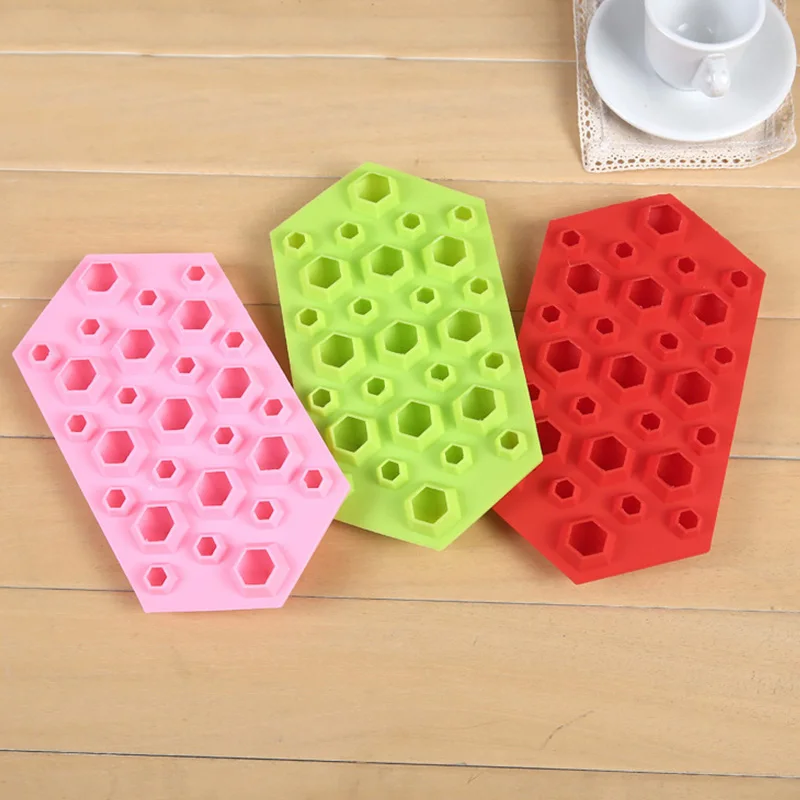 Нулевая Алмазная форма лоток для льда Хрустальная силиконовая конфеты K1306