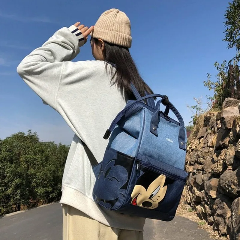 Женский рюкзак Disney вместительный Повседневный школьный ранец с Микки Маусом