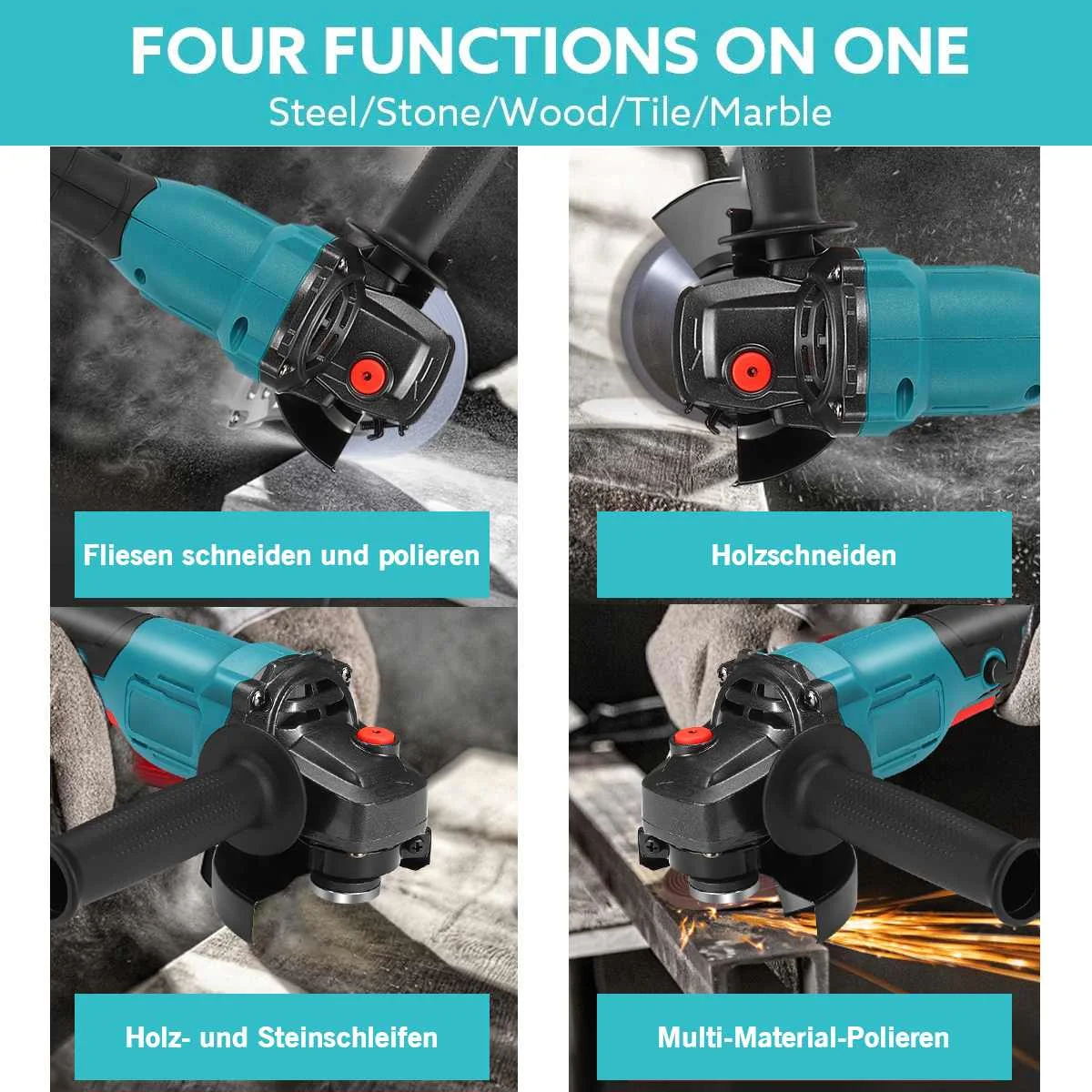 FASGet 125/100 мм бесщеточная Беспроводная угловая шлифовальная машина с переменной