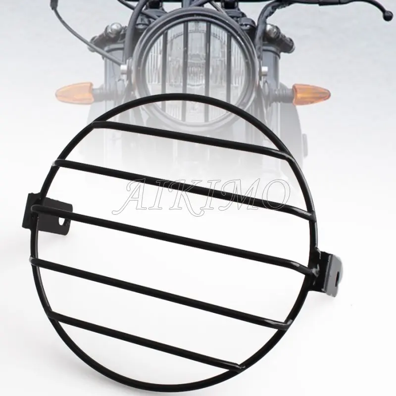 Защитный чехол для фары мотоцикла с металлическим грилем 6 69 дюйма|Кронштейн