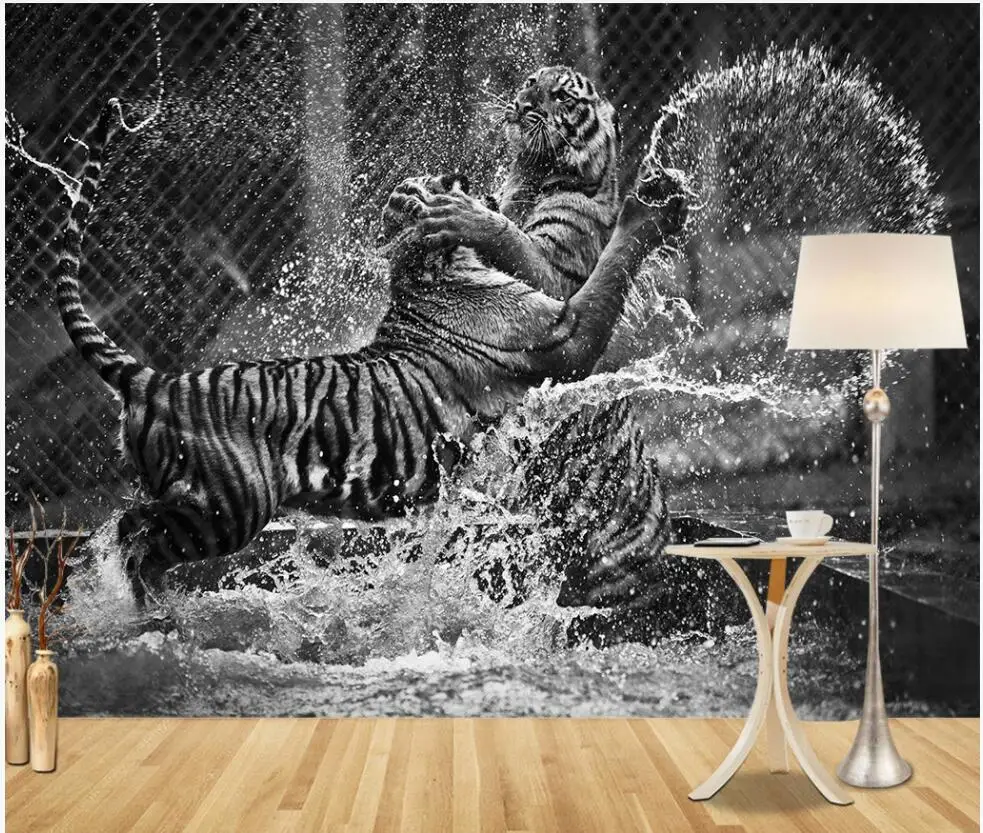 Настенные 3D обои на заказ абстрактное искусство в современном стиле черно белый