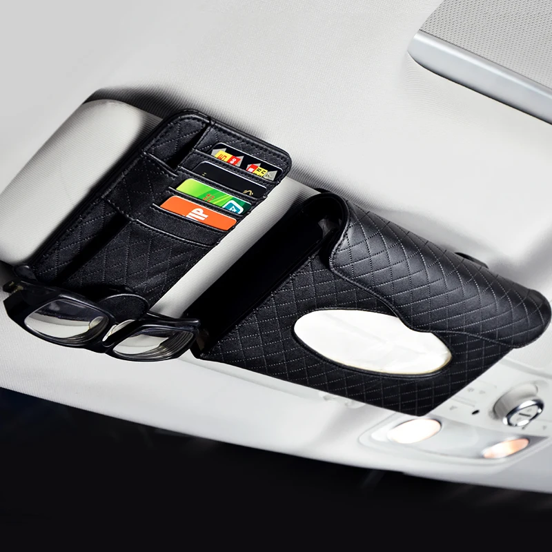 Автомобильная сумка для хранения солнцезащитных карточек и компакт дисков