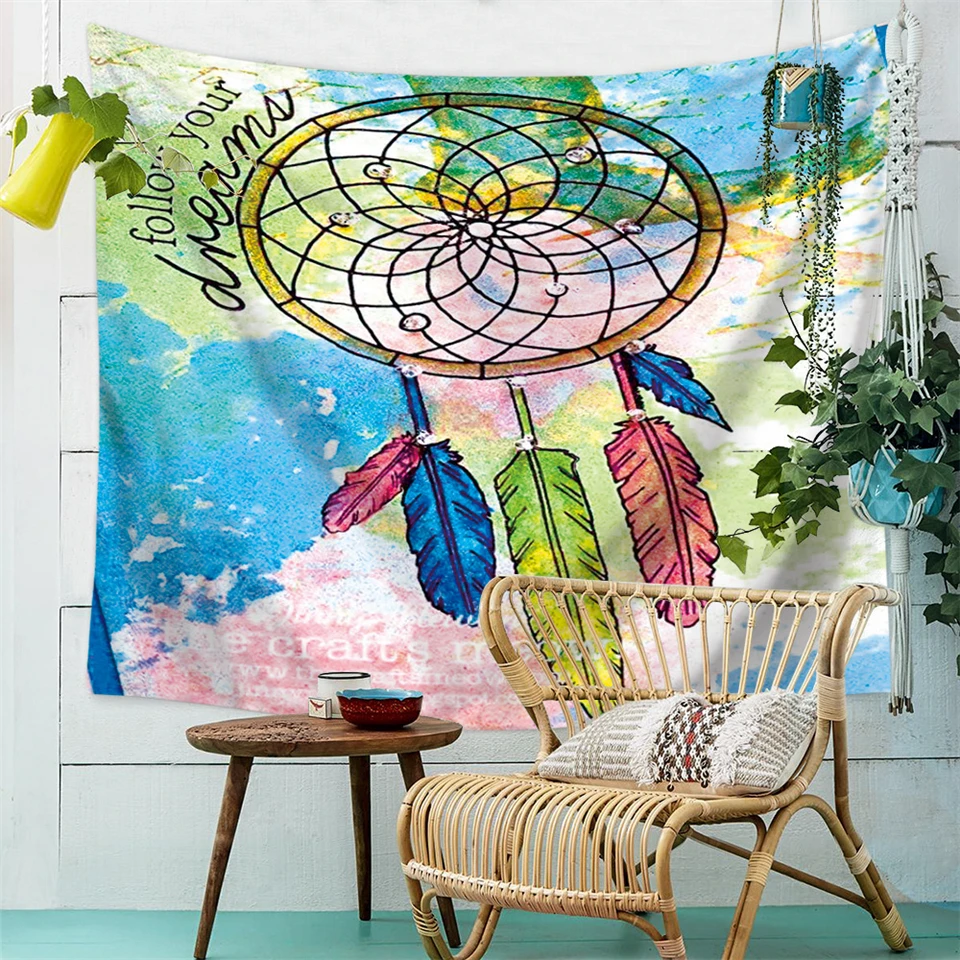 Slwdream декоративный гобелен Кровать Простыня Толстая фланелевая одеяло на стену