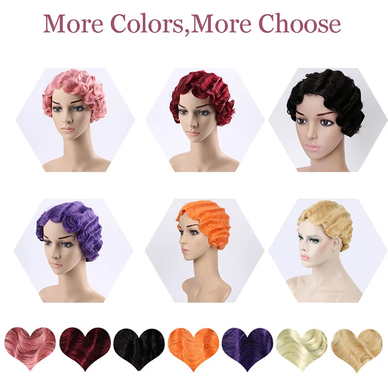 Парик AILIADE с короткими вьющимися пальцами волнистые парики синтетический парик