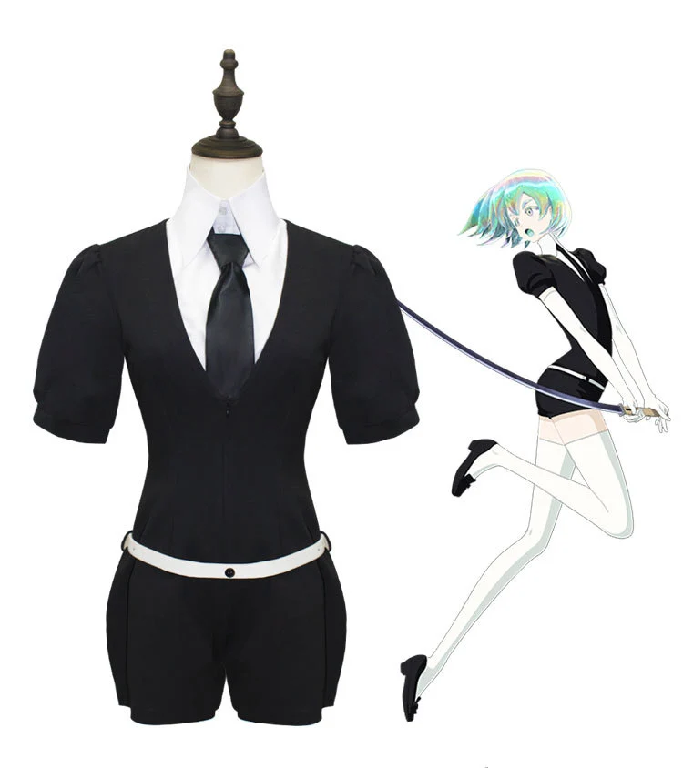 Аниме Houseki No Kuni Fosphyllite Antarctica Land Блестящий Мужской и Женский карнавальный костюм