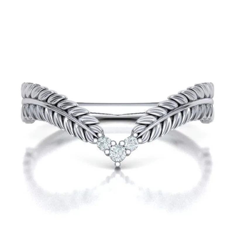 Huitan новое модное женское кольцо в форме листьев 3 Цвета наличии нежное Женское