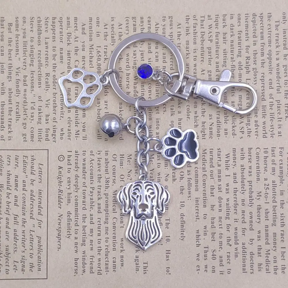 Weimaraner Dog Animal Cute Keychain Alloy Pendant Hot Key Ring Pet Tassels Antique Retro Silver Plated Women Men Jewelry K182 | Украшения и