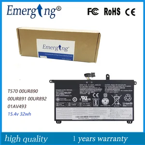 15 4v 32wh new original 01av493 laptop battery for lenovo thinkpad p51s p52s t570 t580 sb10l841 00ur890 00ur891 00ur892 free global shipping