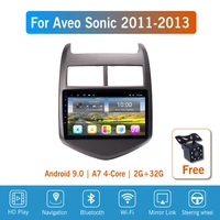9 ips android 9 for chevrolet aveo sonic 2011 2012 2013 car radio multimedia gps navigation navi player auto stereo wifi