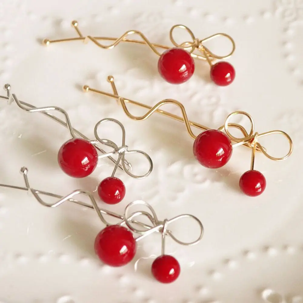 Заколка для волос в форме вишни женщин и девочек | Красота здоровье