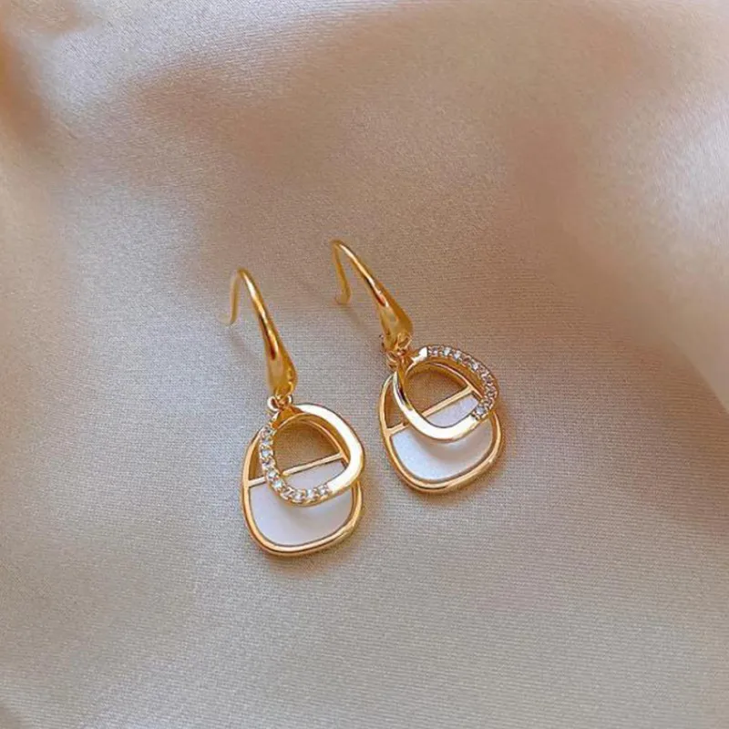 

Fashion All-match Geometric Bag Women's Gift Earrings Simple and Cold Style Women's Earrings Sen Earrings Wholesale